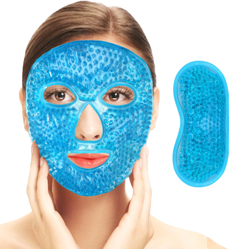 Masque CryoGlow™ – Masque Gel Froid Visage Complet Anti-Poches & Apaisant